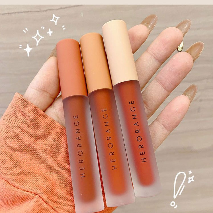 Lẻ cây son kem lì Herorange vỏ đám mây trong suốt Senabeauty