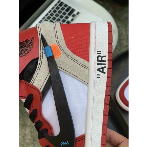 GIÀY JD1 OFF WHITE ĐỎ TRẮNG CAO CỔ LAI AU