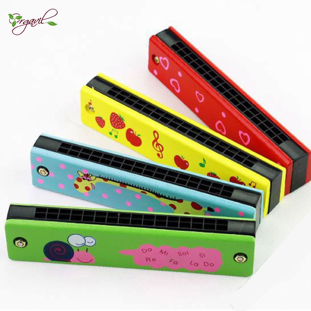 Đồ Chơi Âm Nhạc Kèn Harmonica Cho Bé Chất Liệu Gỗ Và Nhựa Cao Cấp - Kèn Harmonica Giúp Bé Cảm Thụ Âm Nhạc - Orgavil