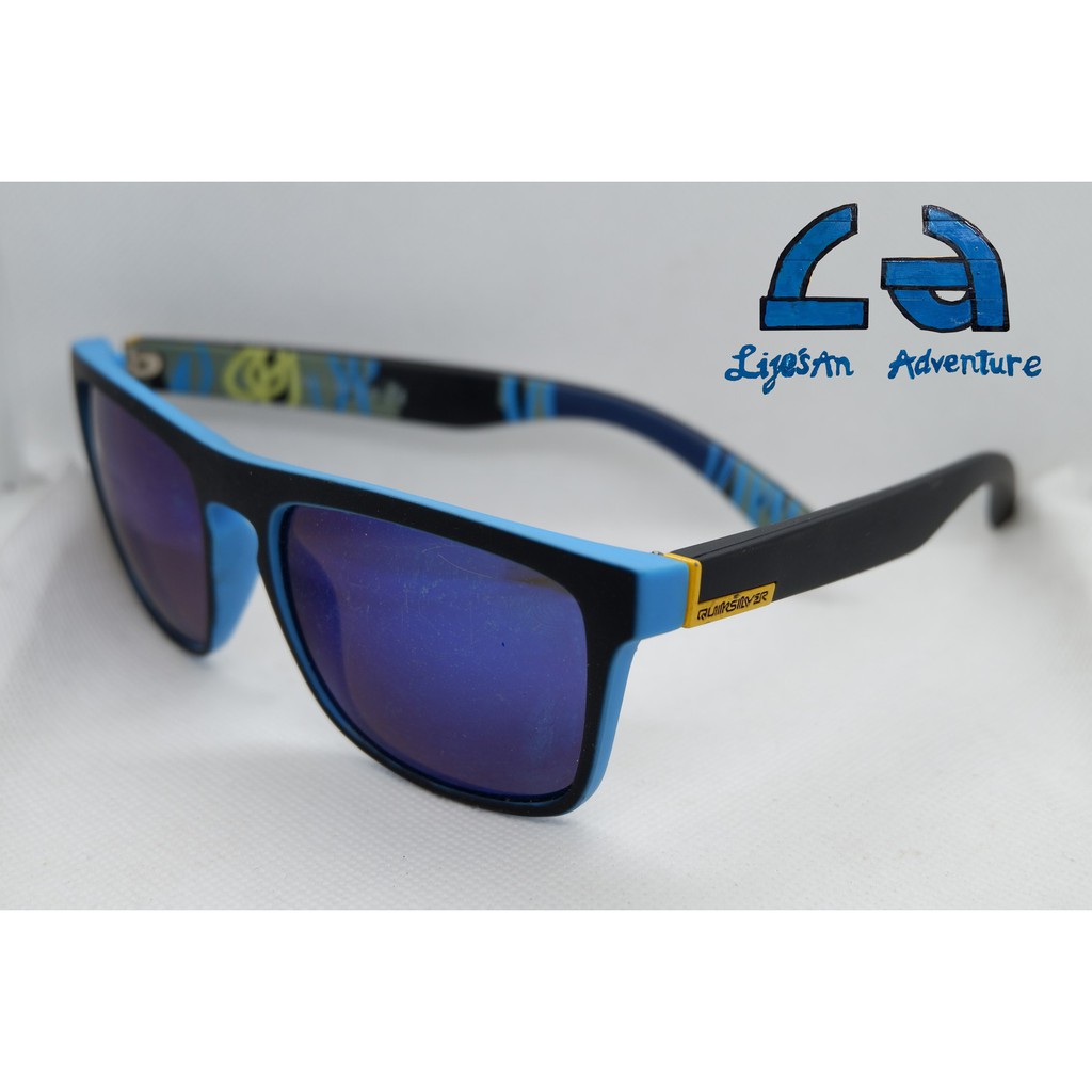 Kính Mát Nam Nữ QuikSilver The Ferris Xanh Dương , Dáng Vuông Dễ Đeo, Chống Nắng Cực Tốt - L.A Store