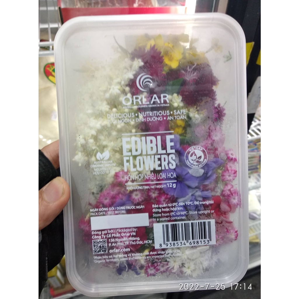 Hoa Bướm Viola Mixed Edible Flowers hoa tươi trang trí bánh 12g,15g