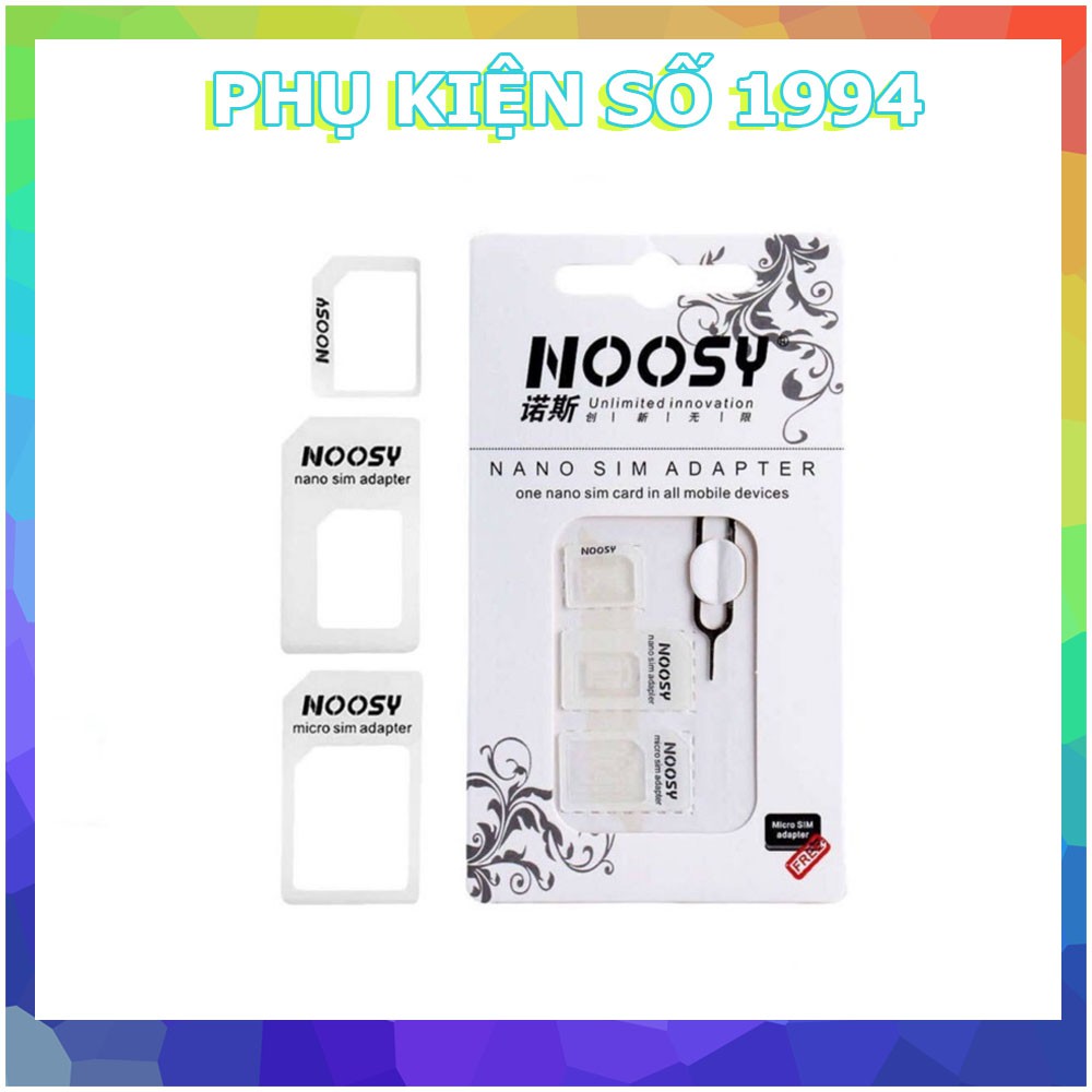 Bộ chuyển đổi khay Sim Nano Sim Adapter 4in1