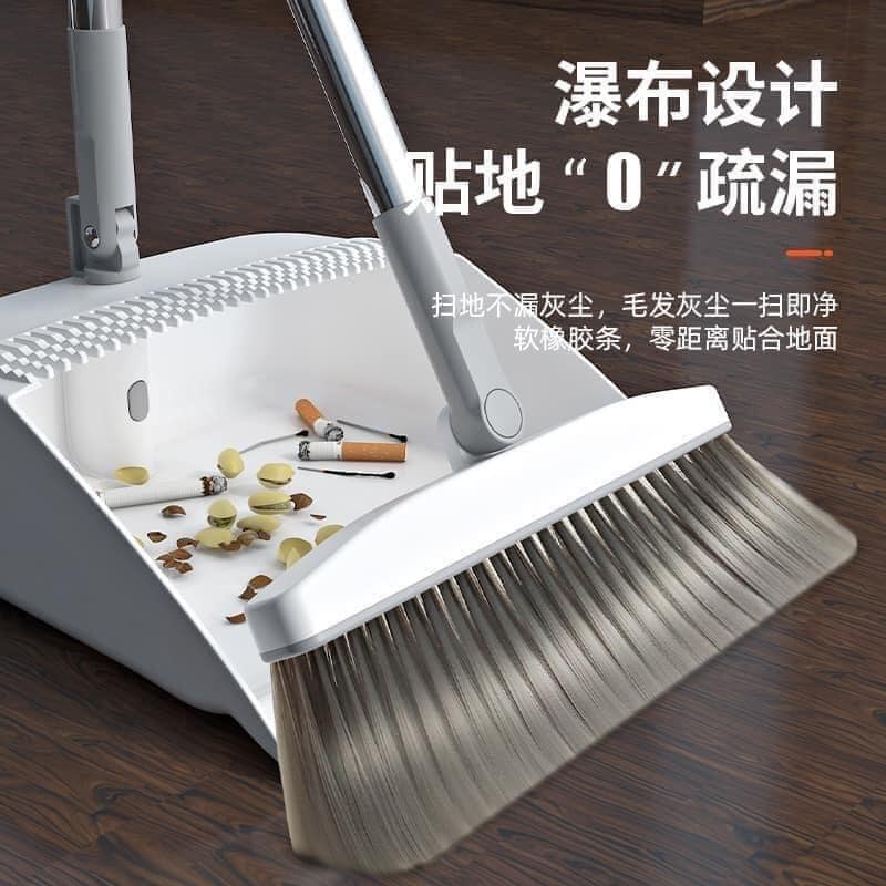 Chổi Quét Nhà Thông Minh Hamart 2in1 Chổi Nhựa Kèm Hót Rác Gấp Gọn