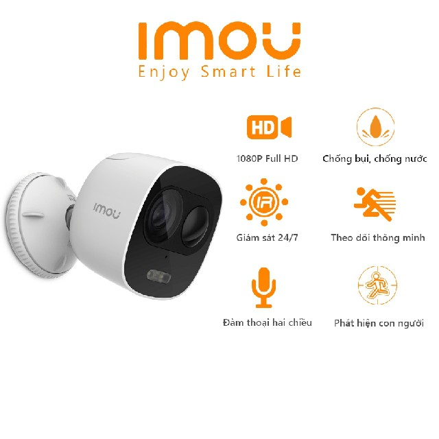 Camera IP WiFi Ngoài Trời 2M Báo Động IMOU Looc C26EP-1080P &amp; IMOU A22EP &amp; IMOU G22P Chuẩn 1080P- Chính Hãng