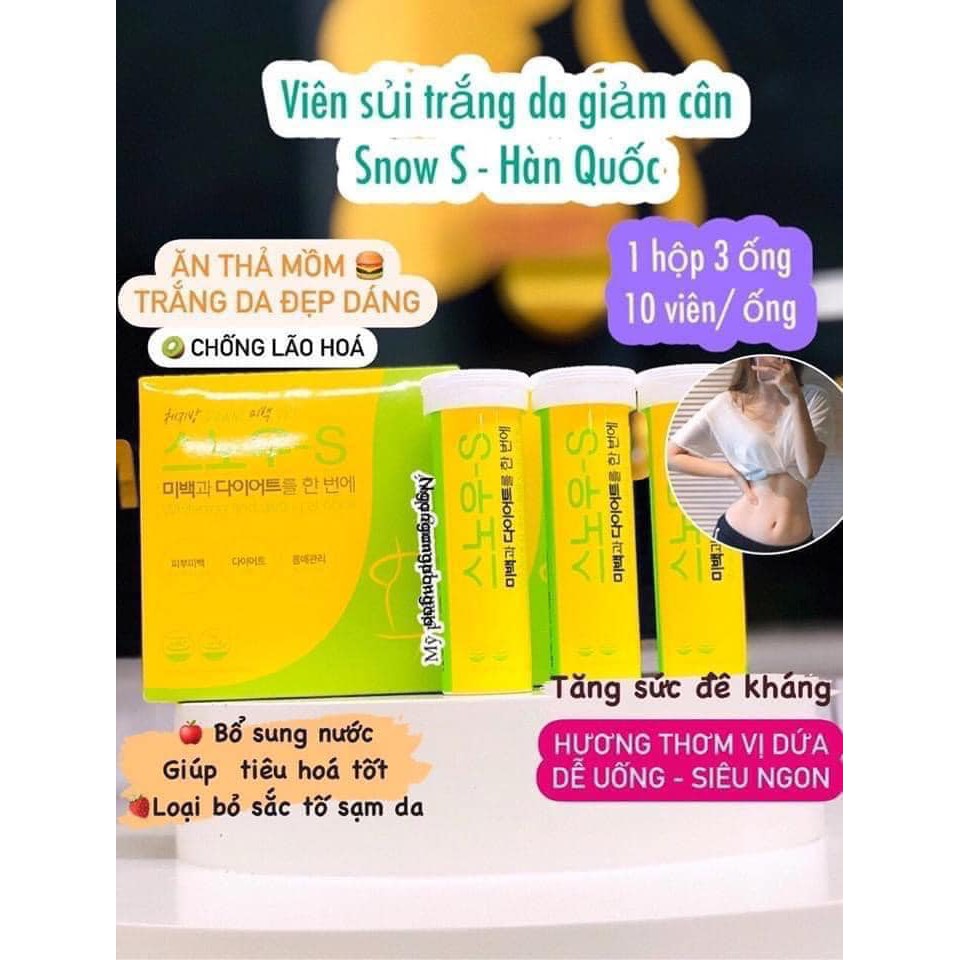 VIÊN SỦI GIẢM CÂN - TRẮNG DA SNOW S HÀN QUỐC | BigBuy360 - bigbuy360.vn