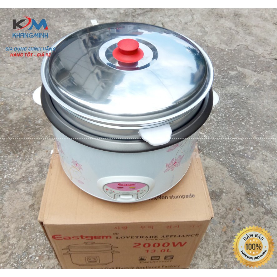 Nồi cơm công nghiệp chống dính Eastgem 13 lít (5.6 lít cơm) Bảo hành 12 Tháng | BigBuy360 - bigbuy360.vn