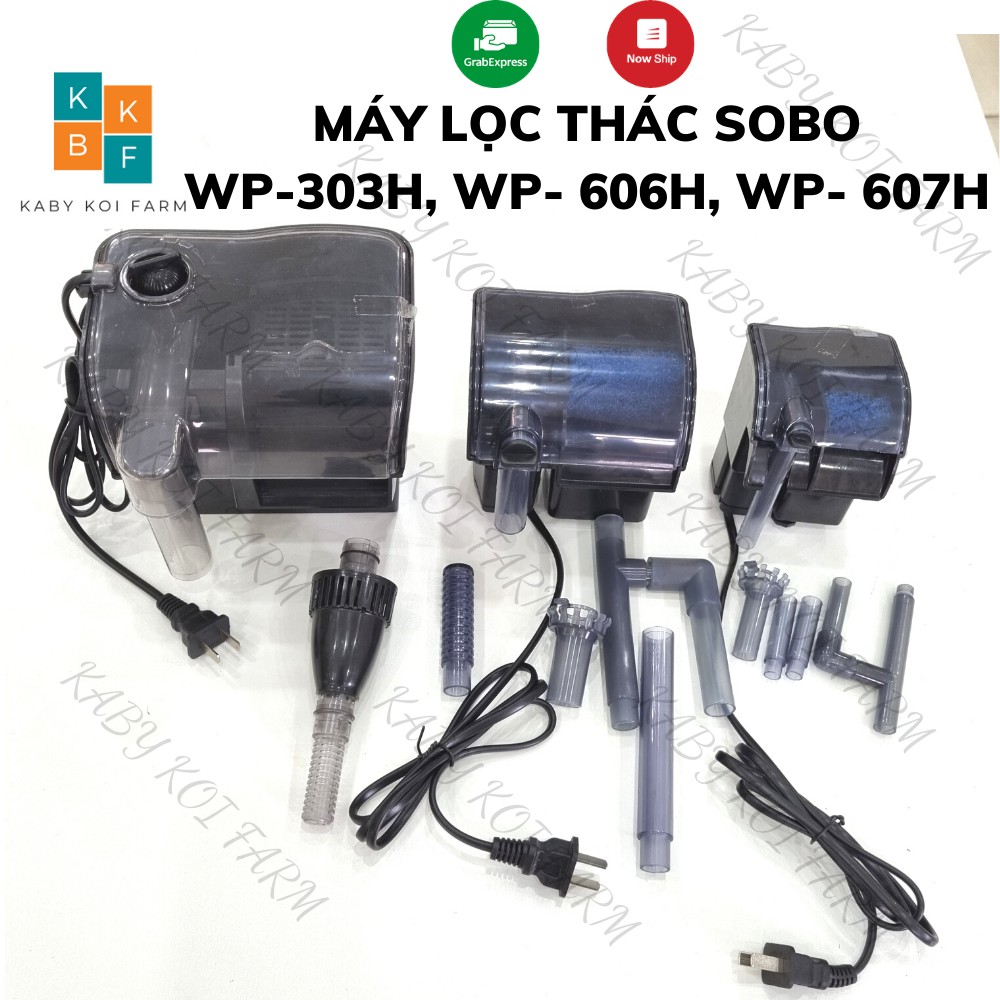 Máy lọc thác hồ cá Sobo WP-303H, WP-606H, WP-607H - bộ lọc treo dành cho bể cá