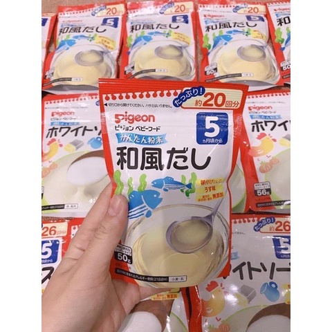 Bột Nêm Dashi Pigeon Nhật Cho Bé Từ 5m+