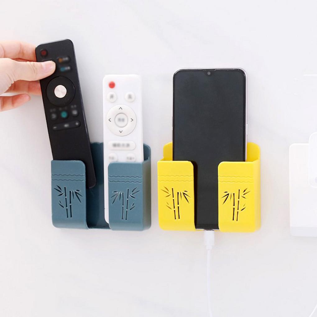 Kệ Nhựa Dán Tường Không Cần Đục Lỗ Giữ Điện Thoại Điều Khiển Từ Xa Cho Nhà Bếp Khách Sạn