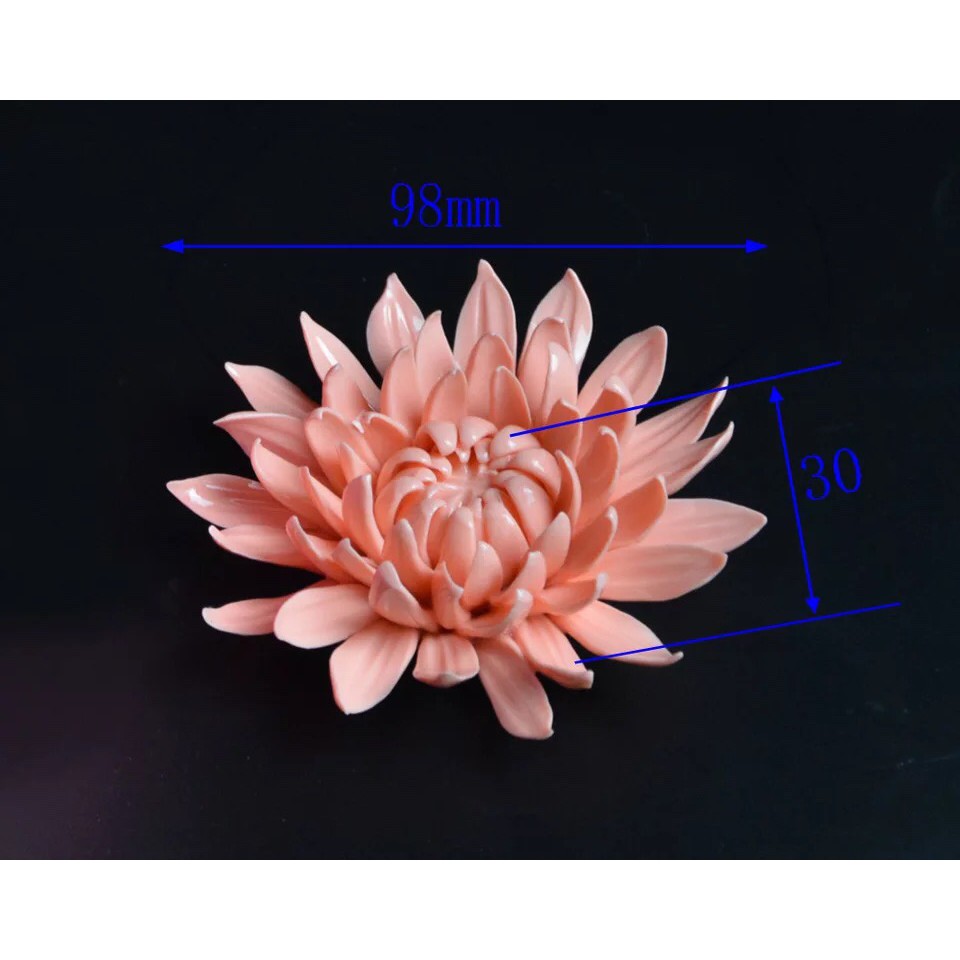 Khuôn rau câu 4D silicone Hoa cúc tia (Kích thước 10cm)
