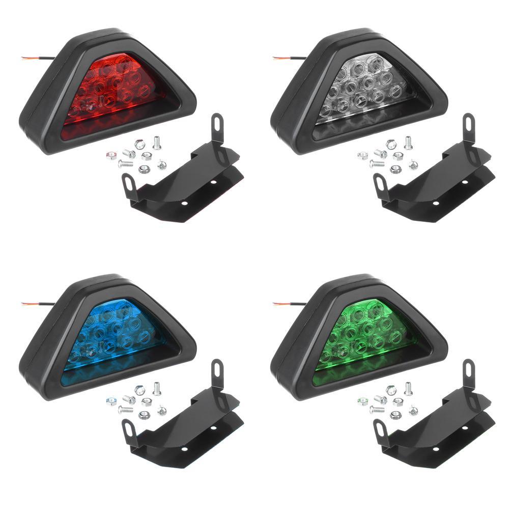 Đèn Led 12 Bóng Hình Tam Giác Gắn Đuôi Xe Mô Tô Báo Tín Hiệu Hãm Phanh