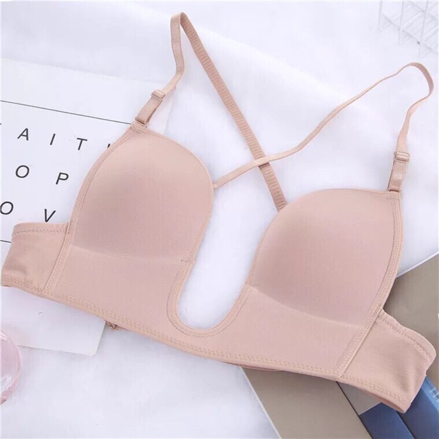 [Mã WAMST111 giảm 15k đơn 99k] Áo lót su hình chữ U nâng ngực khoét sâu 3312