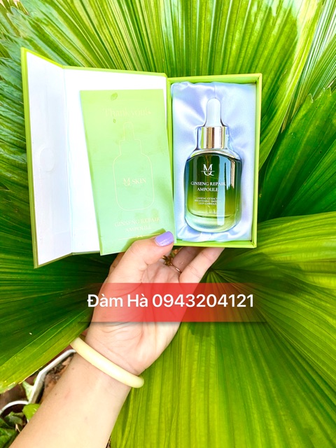 [Ảnh thật] Thay Da nhân sâm Mqskin- Bột rửa mặt - Kem dưỡng da 5in1 - Serum căng bóng da Mqskin- kem chống nắn