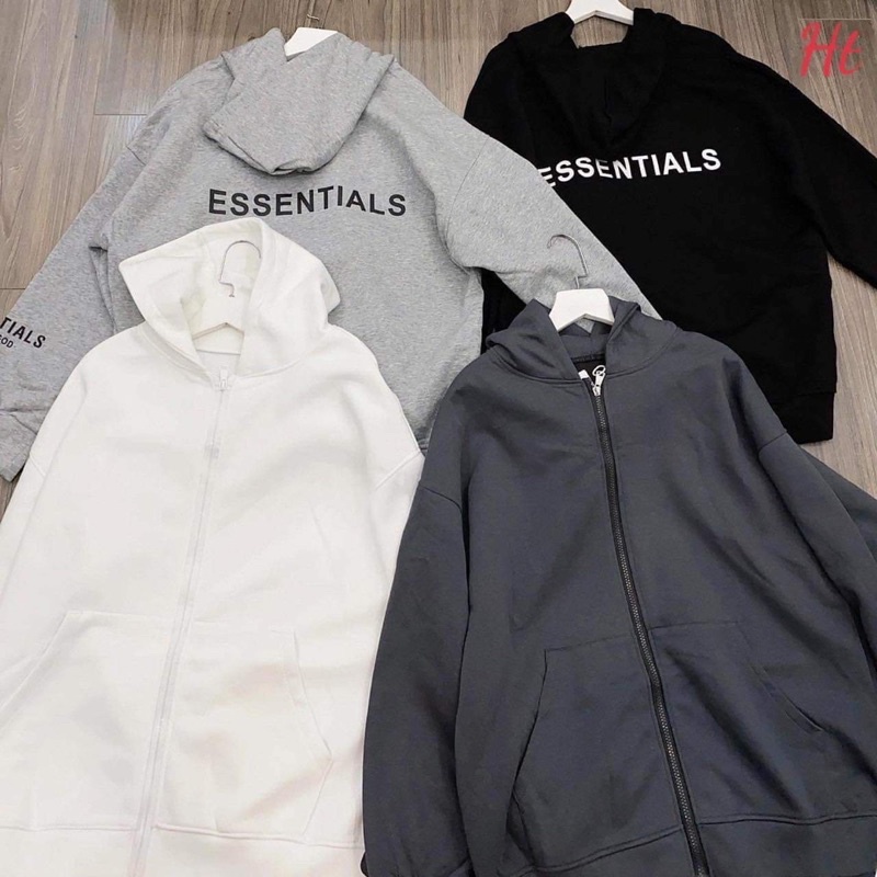 Áo khoác nỉ ESS in tay H2A755