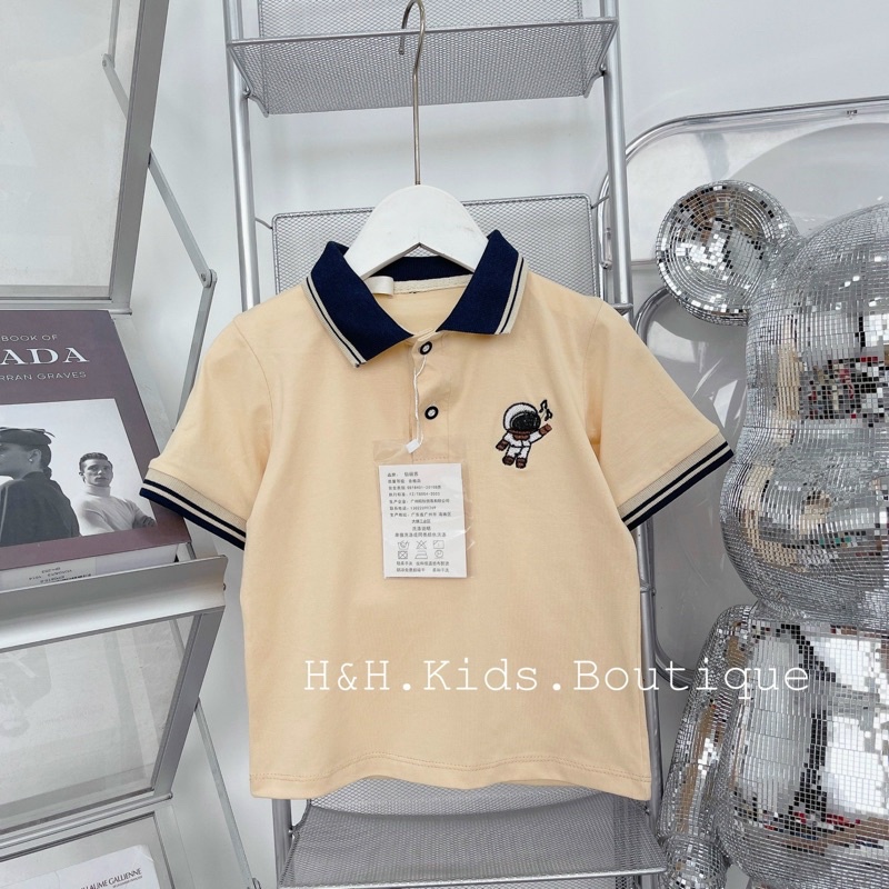 Áo Polo Cộc tay Phong cách Hàn Quốc cho bé trai