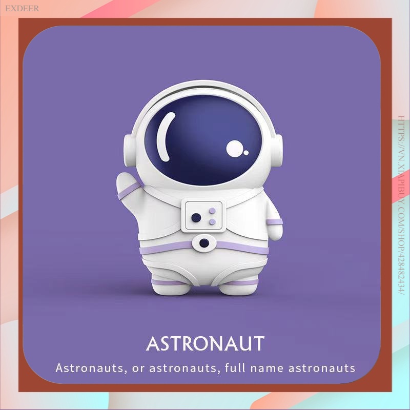 Suitable for Airpods 2 Wireless Bluetooth Earphone Cover Airpods Pro3 Cartoon Astronaut Protective Case