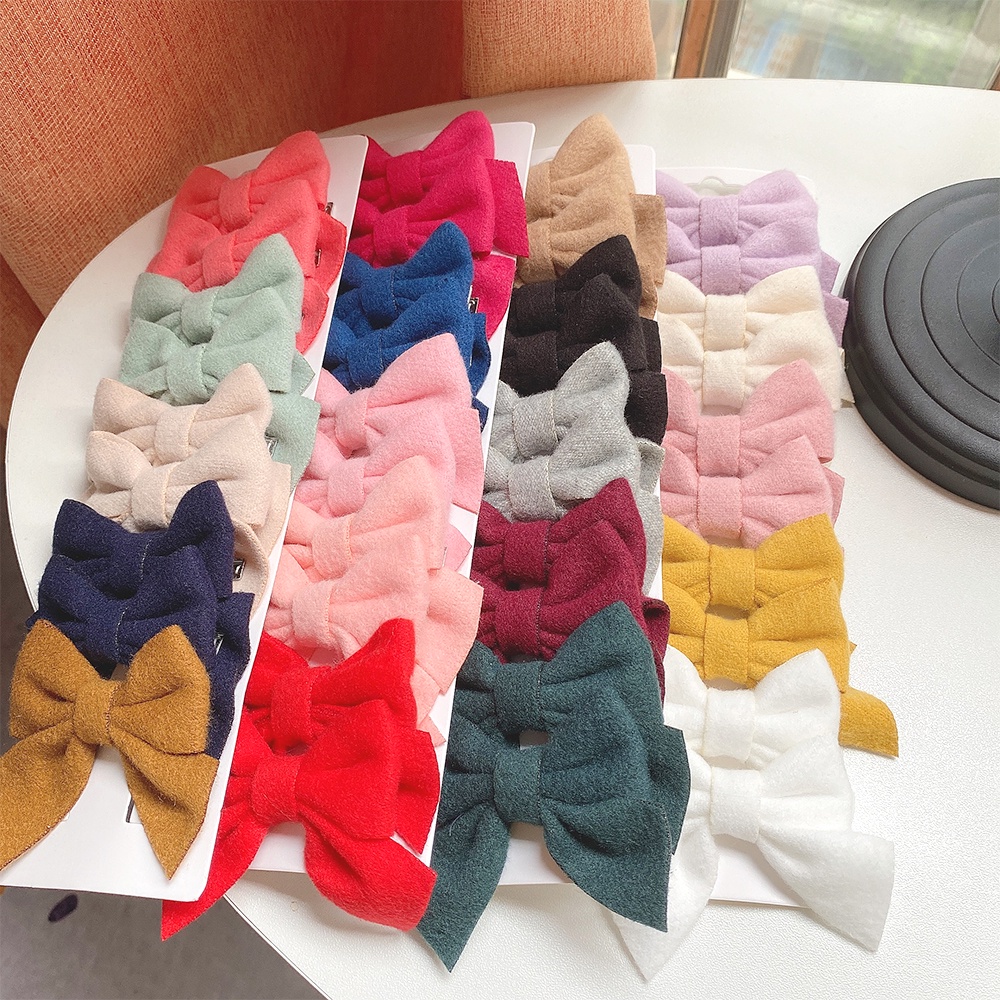 KIDSBOWS Set 10 Kẹp Tóc Hình Nơ Nhiều Màu Dễ Thương Cho Bé Gái