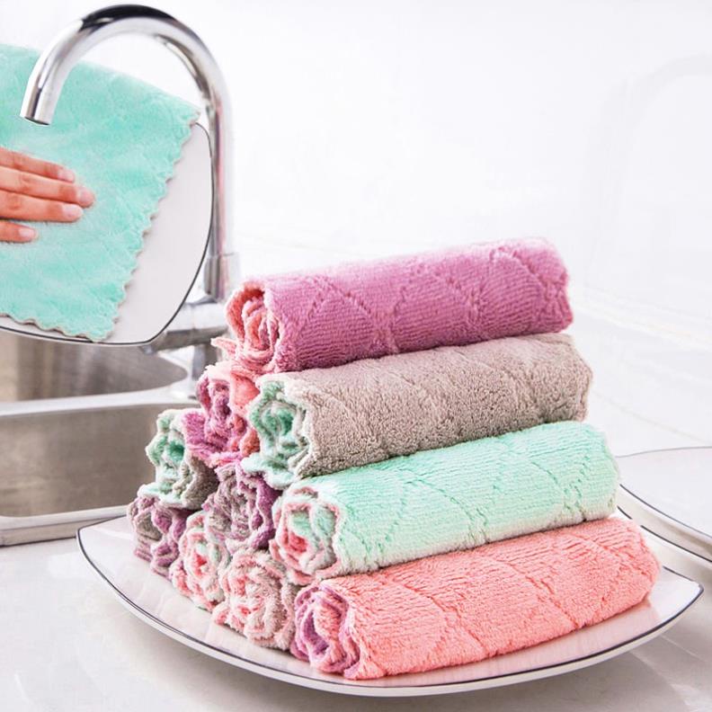 Khăn Lau Thấm Hút Nước Chống Dính Dầu Tiện Dụng Cho Nhà Bếp