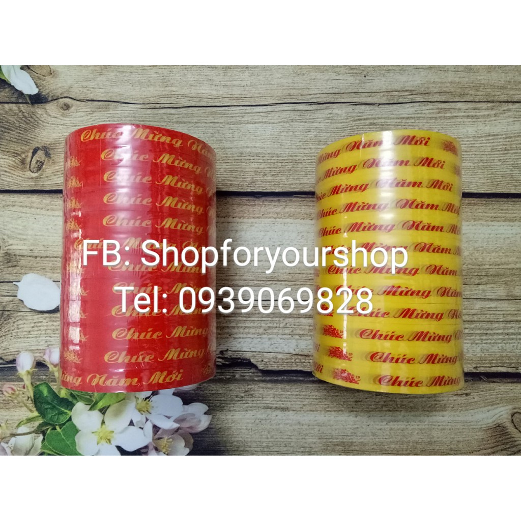 1 CUỘN BĂNG KEO CHÚC MỪNG NĂM MỚI