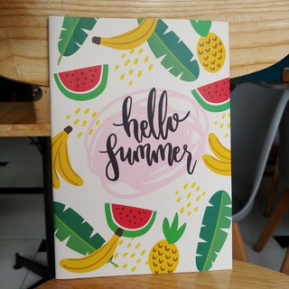 1 quyển vở kẻ ngang khổ 17x24cm Hello Summer như hình