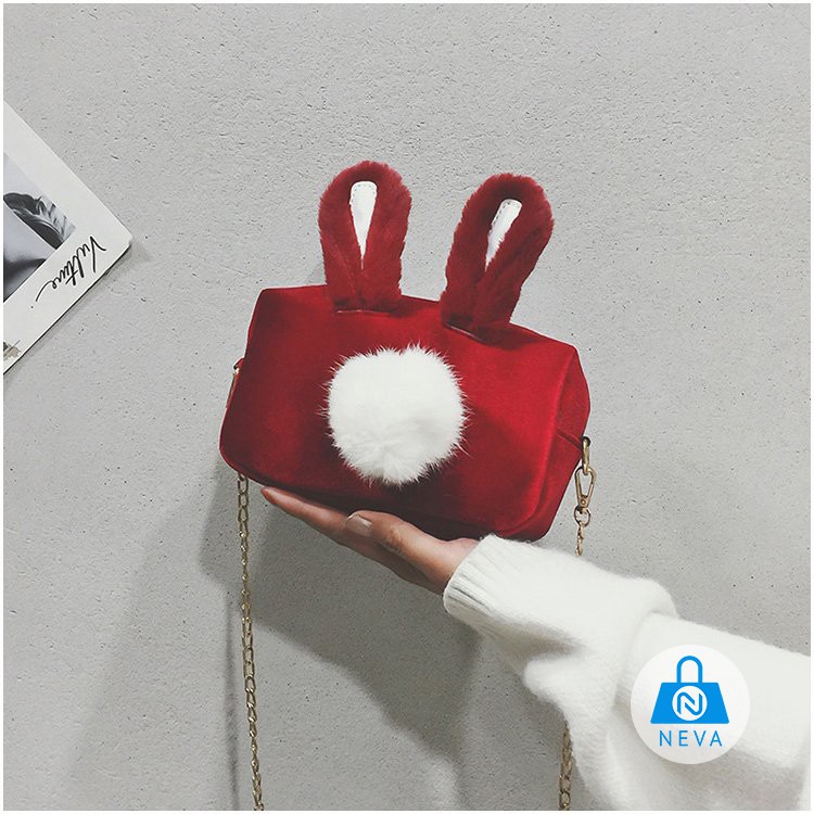 [Mã FAMAYWA2 giảm 10k đơn từ 50k] (Giá Sốc) Túi Đeo Chéo Thỏ Lông Mềm Mịn Siêu Xinh NEVA9160 | BigBuy360 - bigbuy360.vn
