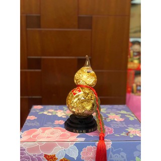 Combo 1 túi tiền vàng đế thủy tinh và 1 hồ lô vàng