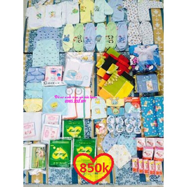 Trọn bộ sơ sinh cho bé