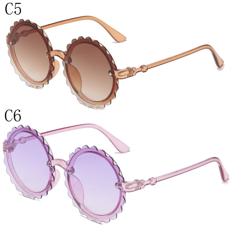 Kính Mát Gọng Tròn Chống Tia UV Thời Trang Dành Cho Bé Trai Và Bé Gái