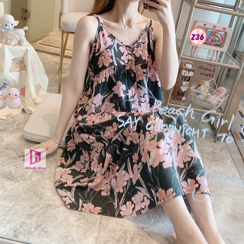 Váy Lanh 2 Dây Có cài Cúc, Dây diều chỉnh Dáng Rộng Z36 | BigBuy360 - bigbuy360.vn