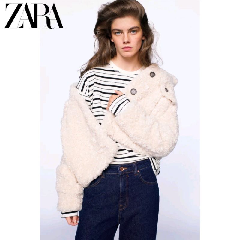 U681 Áo khoác lông cừu xuất dư của ZARA