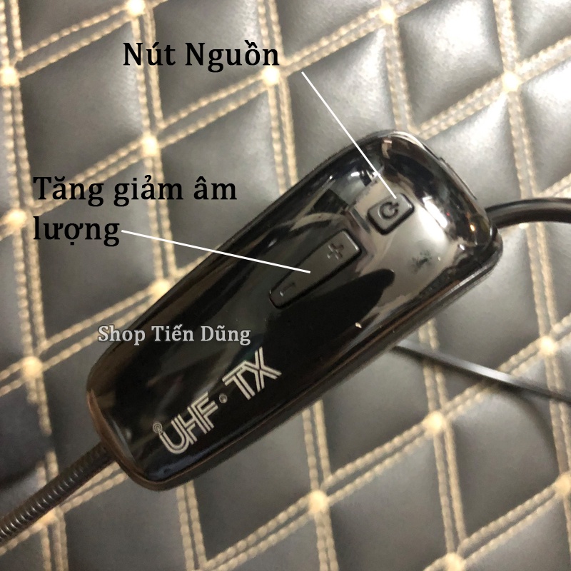 Mic Không Dây UHF Cho Máy Trợ Giảng, Amply, Loa Kéo Máy Tích Hợp Pin lithium Sạc Đi Sạc Lại An Toàn Khi Dùng.