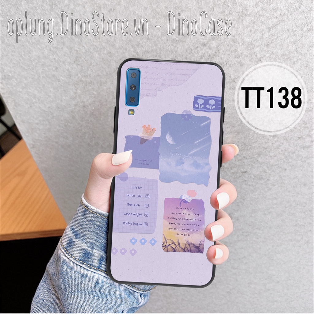 Ốp Samsung A7 2018 / A9 2018 / A50 / A70 - Ốp lưng viền dẻo bảo vệ camera chống bám bẩn phong cách vintage nhẹ nhàng.