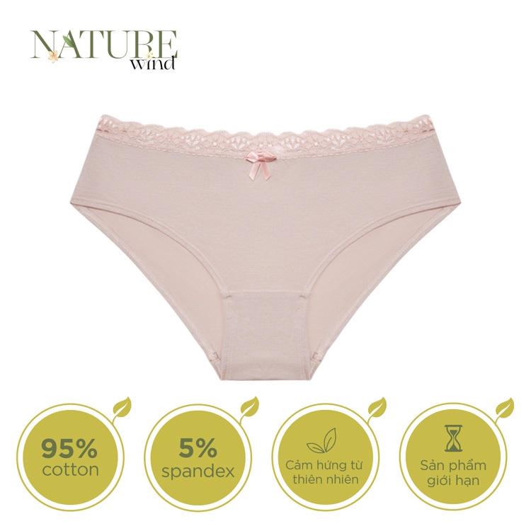 Combo 3 Quần Lót Cotton Lụa Phối Ren Plus Size Miley Lingerie Nature Wind FCP_11
