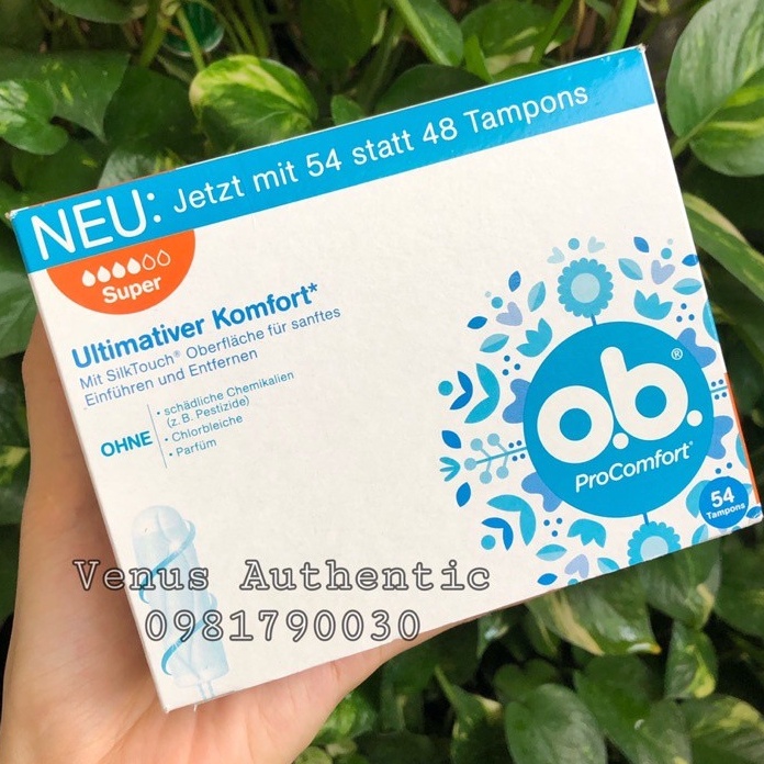 Băng vệ sinh dạng ống Tampon OB ProComfort, Extra Protect đủ size - Hàng nội địa Đức