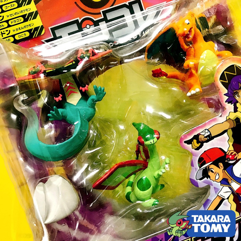 Mô Hình Pokemon Set Dragon gồm Dragapult Flygon và Charizard (new pose) của Takara TOMY Standard Size - Figure Moncolle