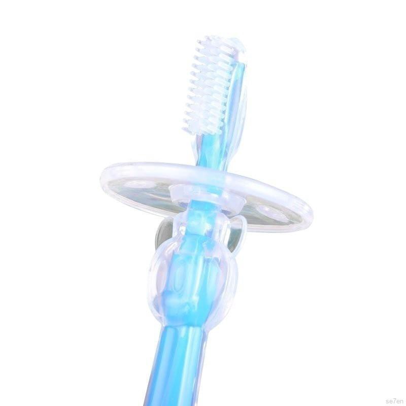 Bàn chải silicon làm sạch răng cho bé