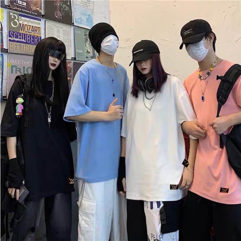 Áo thun form rộng TEE BASIC V9 - Áo thun tay lỡ UNISEX, vải thun cotton 100%, đủ tags - ( V30 )