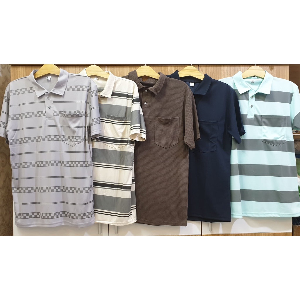 [HCM]Áo Thun Nam Trung Niên Sọc Ngang From Rộng Tay Lở Vải Thun Lạnh Cực Thoáng Mát SUNMEN Freesize (50-65kg) | BigBuy360 - bigbuy360.vn