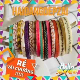 Băng dính Washi tape 1mm nhũ vàng siu rẻ siu đẹp nuôn