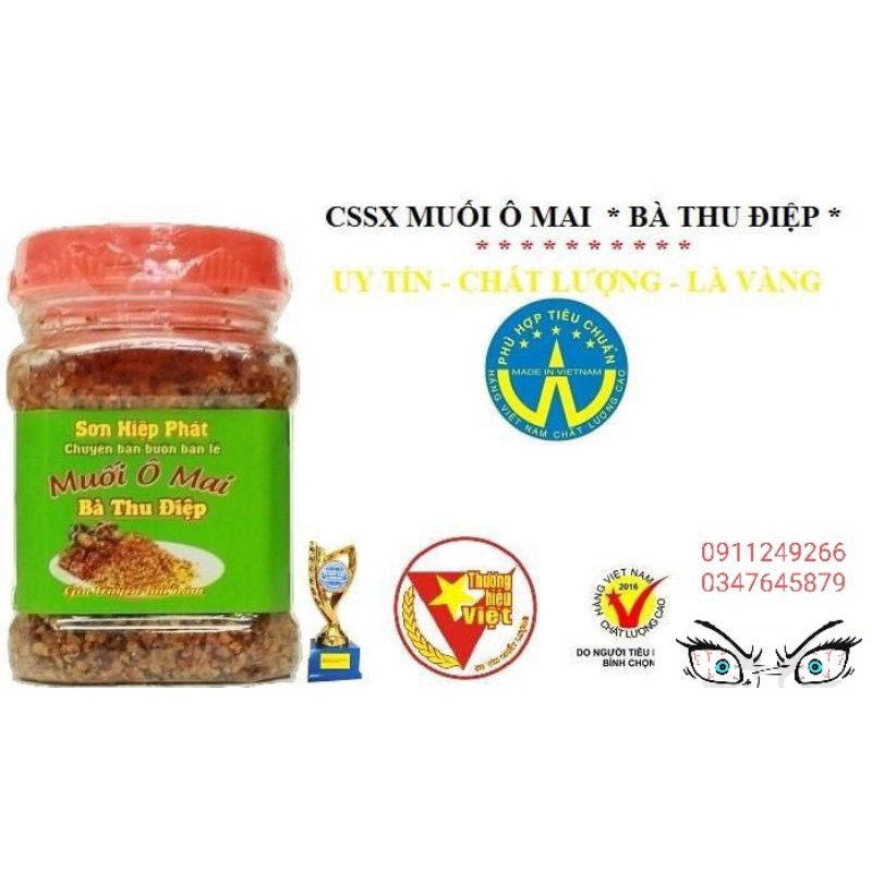 Muối Ô Mai Bà Thu Điệp Chính Hãng Lốc 10 Hộp 120g