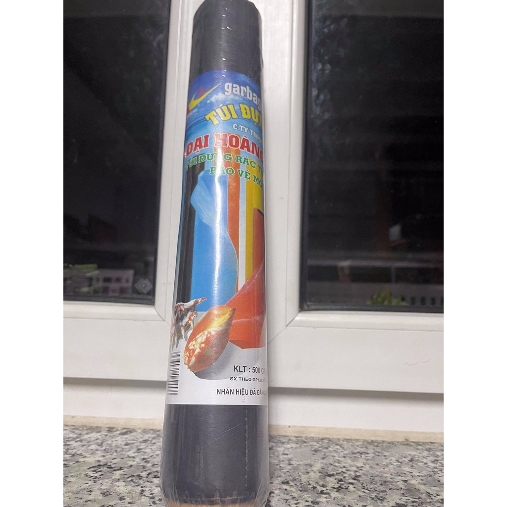 Bao rác cuộn đen ĐẠI 500gr Đại Hoàng Nguyên (40x26) x82cm
