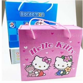 Bộ Chén Ăn Kèm Muỗng Đũa Hello Kitty & Đôrêmon