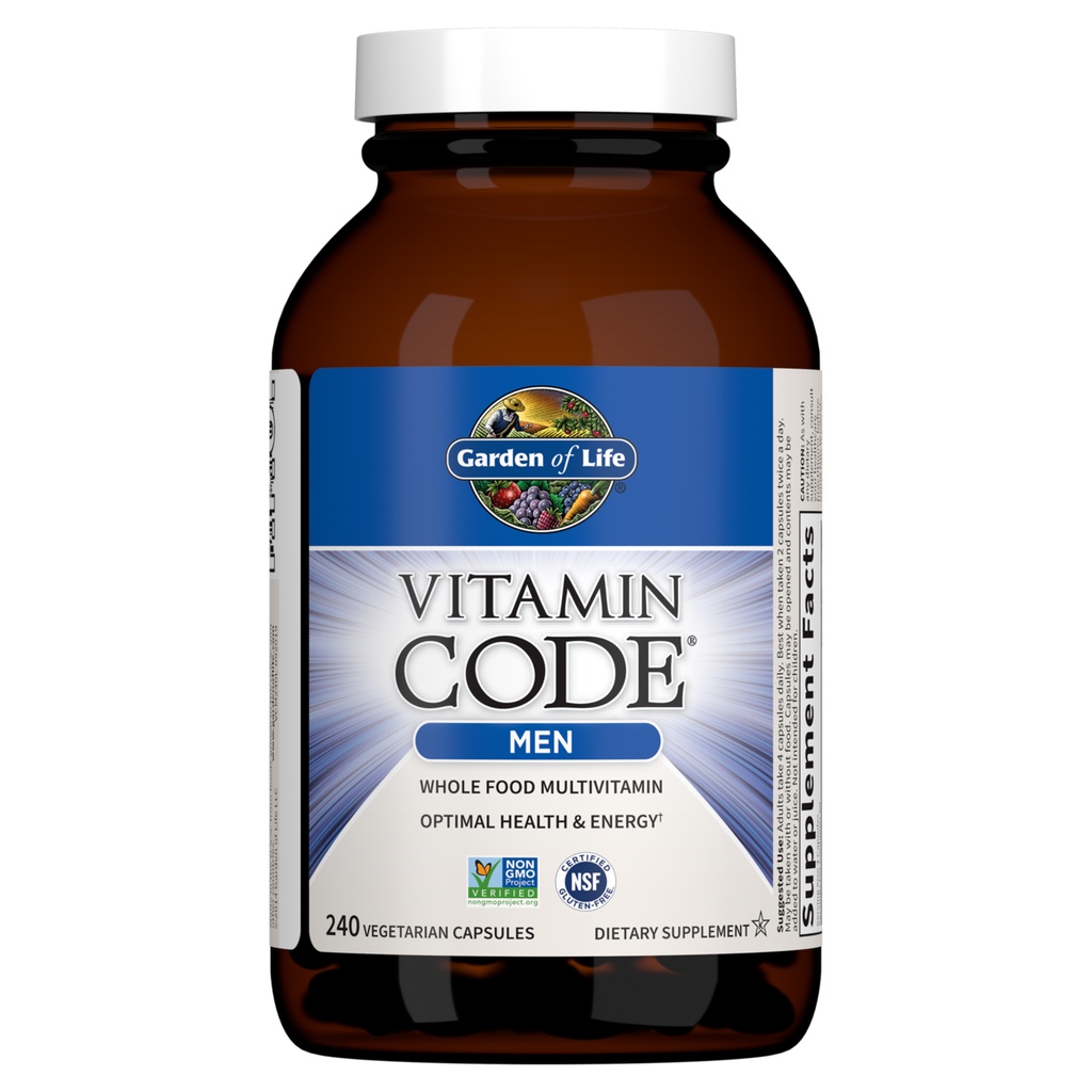 Vitamin Cho Nam Giới - 240 Viên Dạng Raw - Garden Of Life Vitamin Code Men Multi - Vitamin Hỗn Hợp - Multivitamin