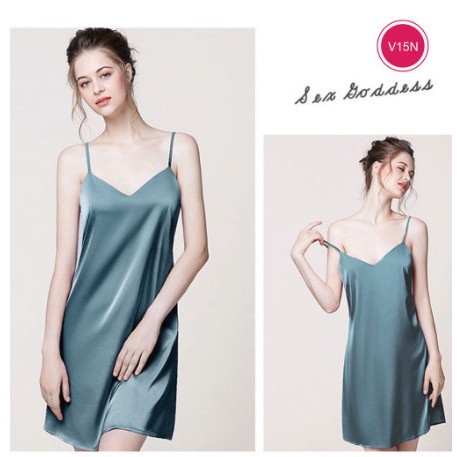Đầm ngủ lụa satin cao cấp