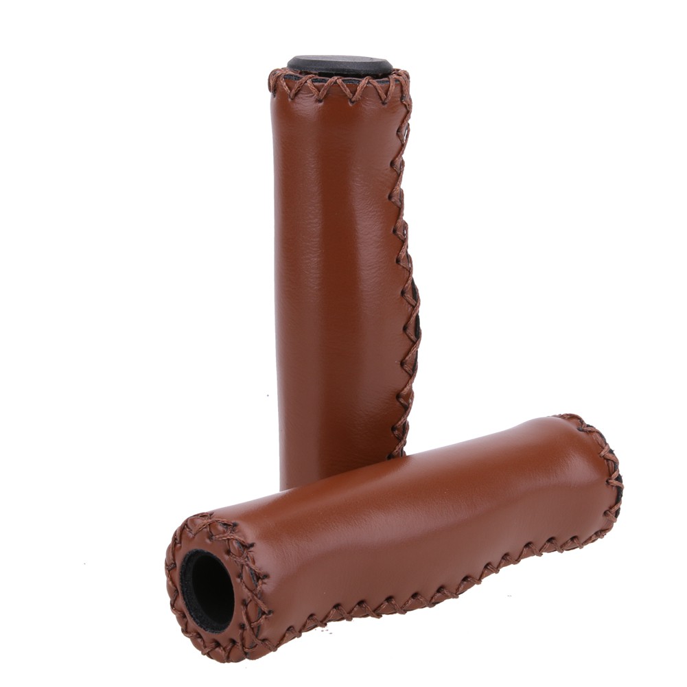 Bộ 2 tay nắm tay lái xe đạp MTB bằng da + mút