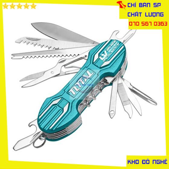 BỘ DAO MINI 15 MÓN ĐA NĂNG DU LỊCH BẰNG HỢP KIM CAO CẤP TOTAL INGCO KDNTP0010