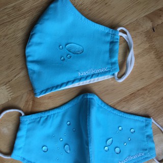 Khẩu trang vải kháng giọt bắn, kháng khuẩn 3 lớp Dệt Lụa VinaTex - set 5 of Water resistant masks