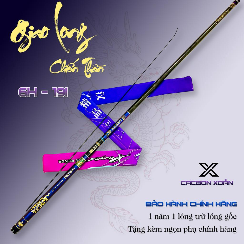Cần câu tay Giao long Chiến Thần 6h19i bảo hành 1 lóng 1 năm từ lóng gốc tặng kèm ngọn phụ