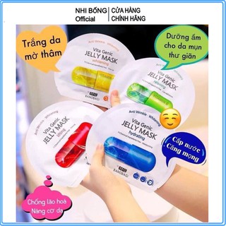 Hộp 10 Túi Mặt Nạ Viên Thuốc / Mặt Nạ Giấy Viên Thuốc Banobagi Anti Wrinkle Whitening Vita Genic Mask Hàn Quốc