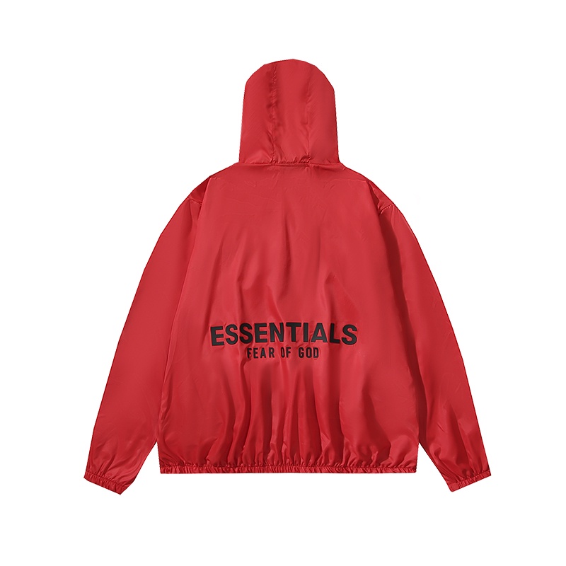 Spot ** Áo Khoác Chống Nắng In Chữ FEAR OF GOD ESSENTIALS Cho Nam Và Nữ